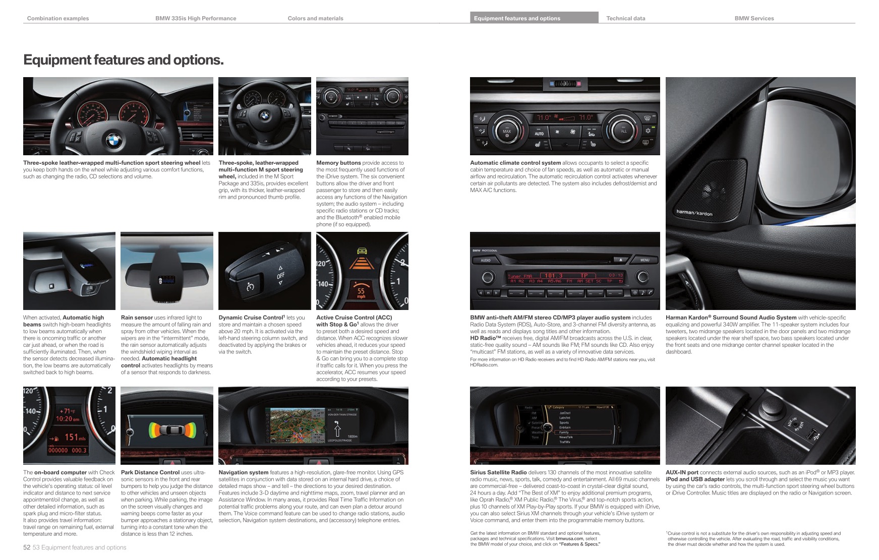 2012 BMW 3-Series Convertible Brochure Page 10